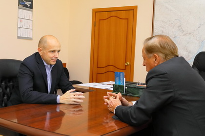 Сергей Сокол и Александр Оболкин обсудили вопросы взаимодействия Законодательного Собрания и Иркутского профобъединения